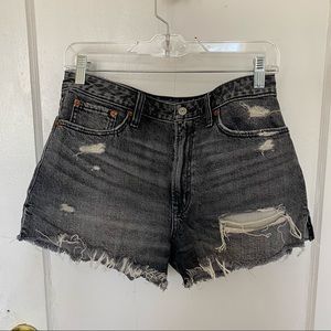 abercrombie black high waisted shorts!